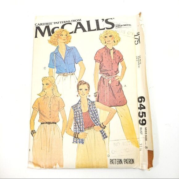 McCall’s 4568, 6459 & Butterick 6184 70’s Patterns - Picture 7 of 13